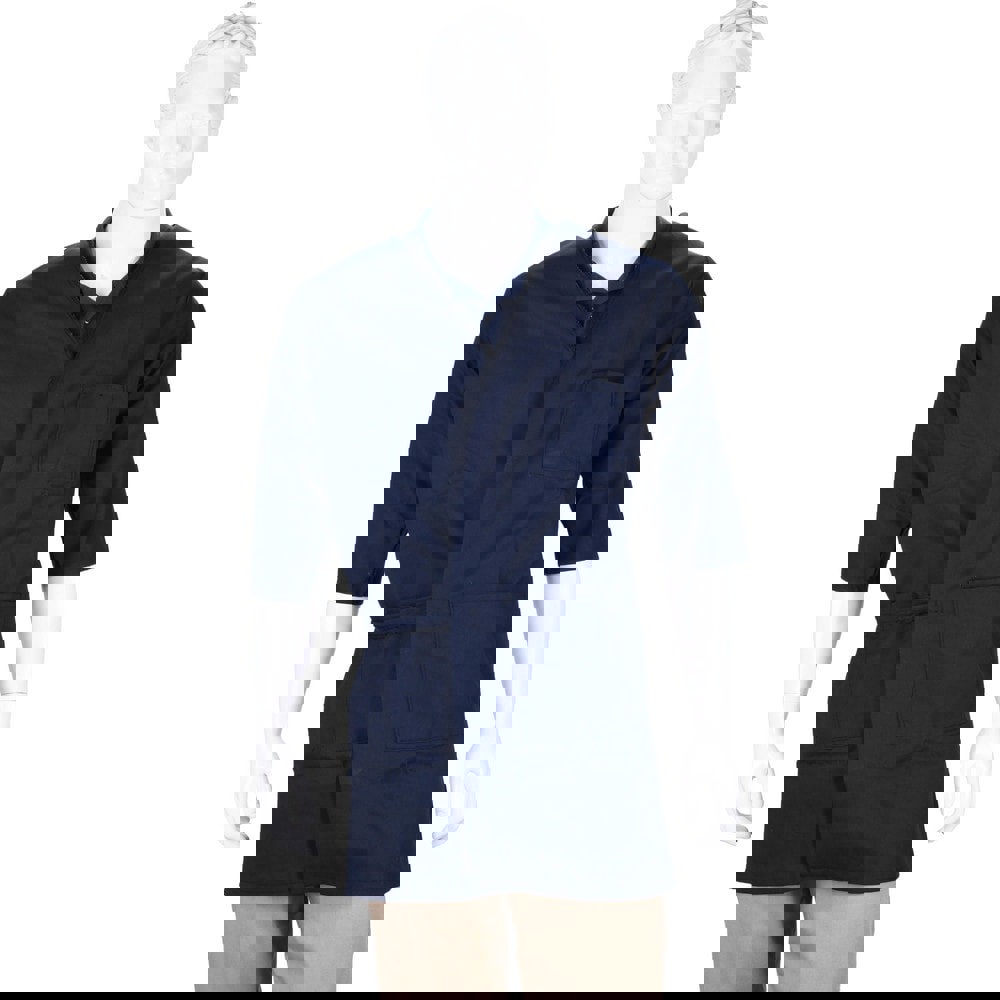 Size M Navy Blue Smock with 5 Pockets