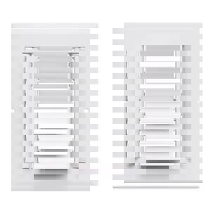 6X6 ALUM 4WAY CURV S/C REG WHIT