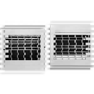 10X4 ALUM S/WALL ADJ REG WHIT