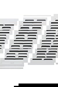 10 x 10 in. Residential 1-way Return Grille in White Aluminum