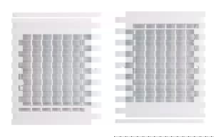 10X8 ALUM S/WALL ADJ REG WHIT