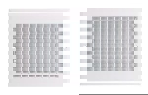 14X6 ALUM S/WALL ADJ REG WHIT