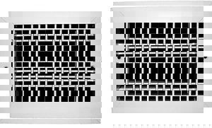 12X8 ALUM VERT HORZ REG W/OBD WHIT