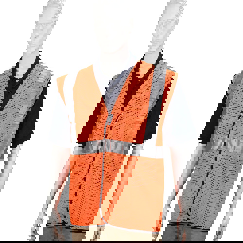 High Visibility Vest: Large, Breakaway Vest, ANSI Class 2