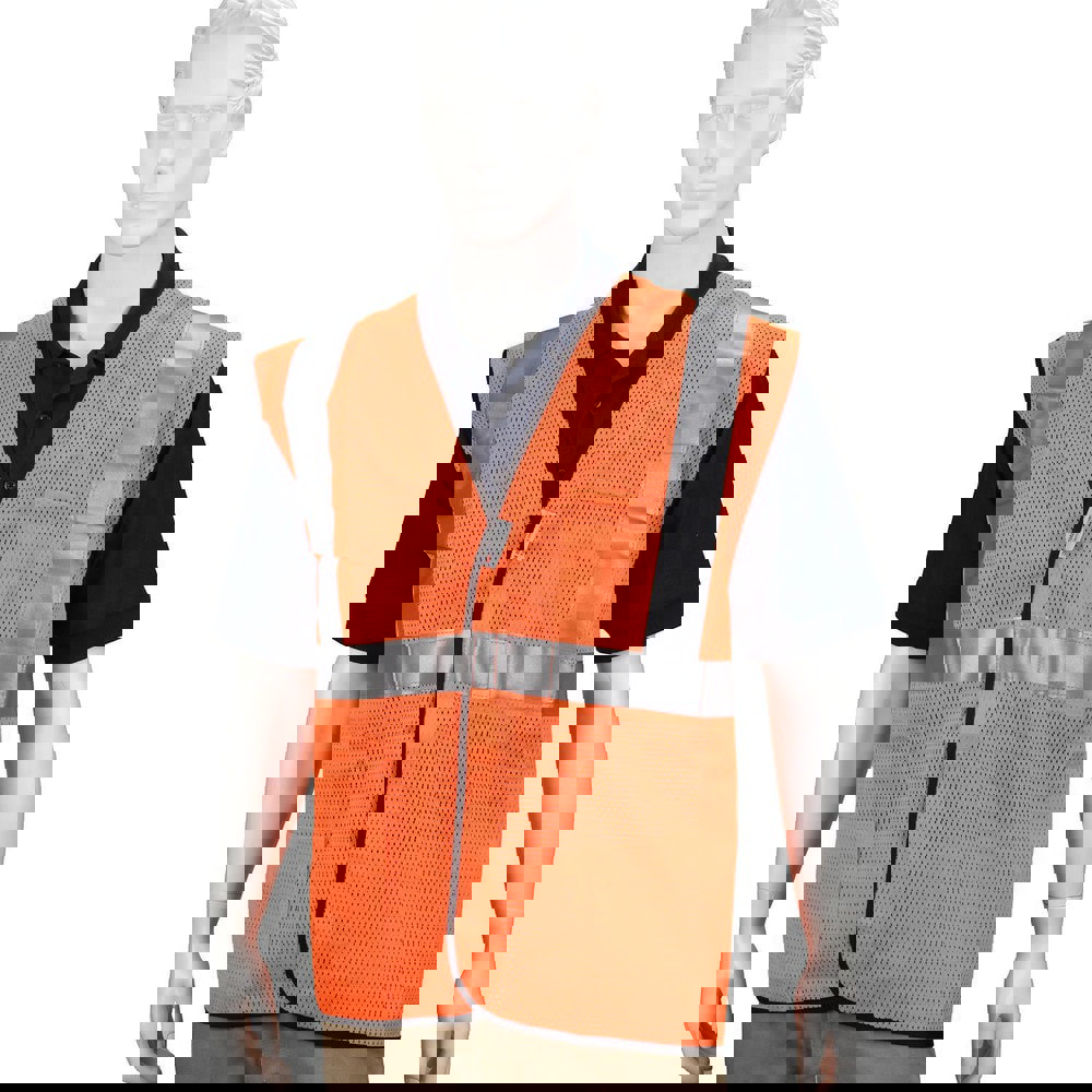 High Visibility Vest: Medium, Breakaway Vest, ANSI Class 2