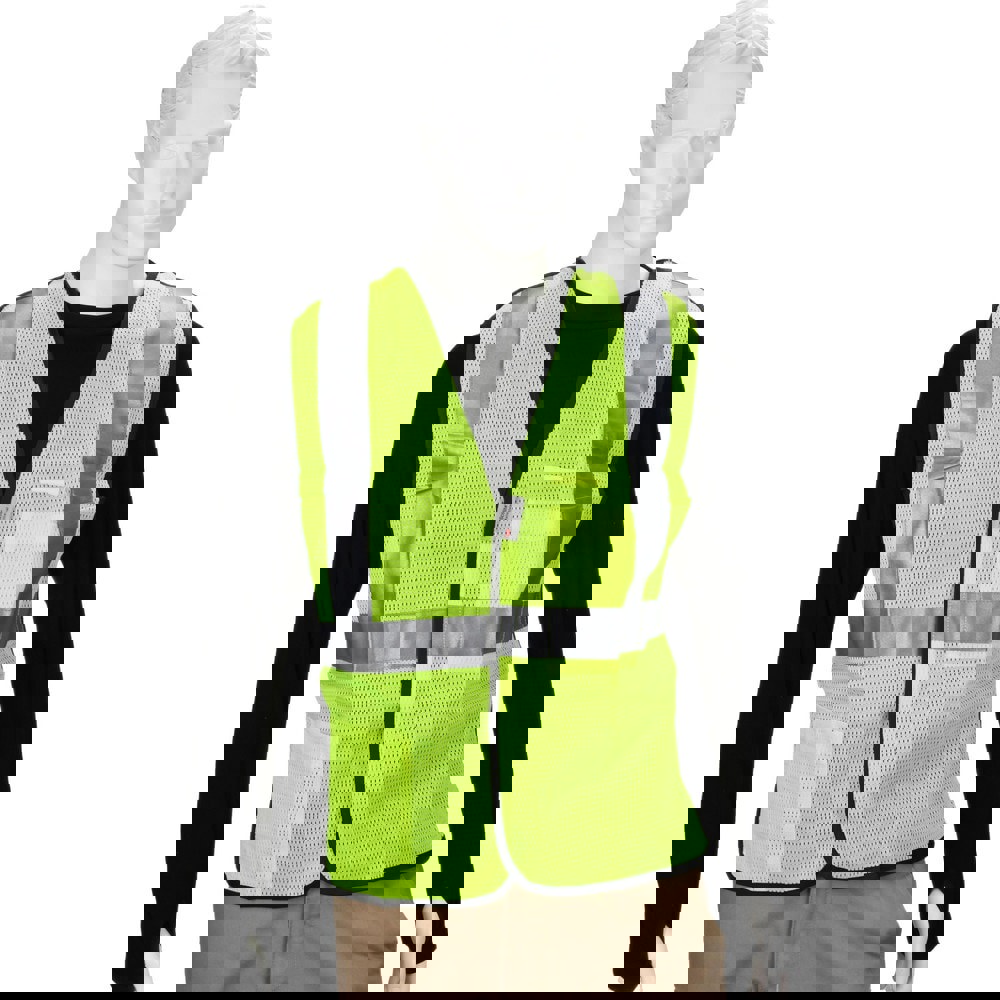 High Visibility Vest: Medium, Breakaway Vest, ANSI Class 2