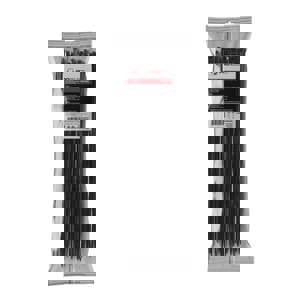 36 in. Nylon Cable Ties in Black (Pack of 50)