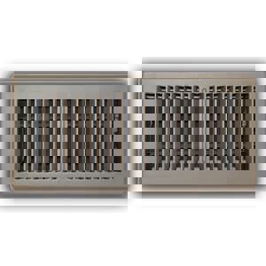 10 x 2 in. Residential Floor Register Brown Steel