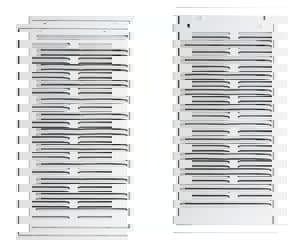 20 x 25 in. Filter Grille in White Steel