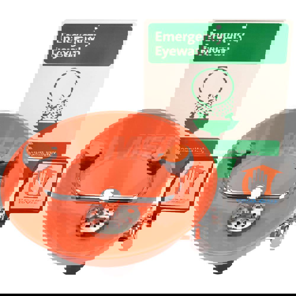 Wall Mount, Plastic Bowl, Eyewash Station