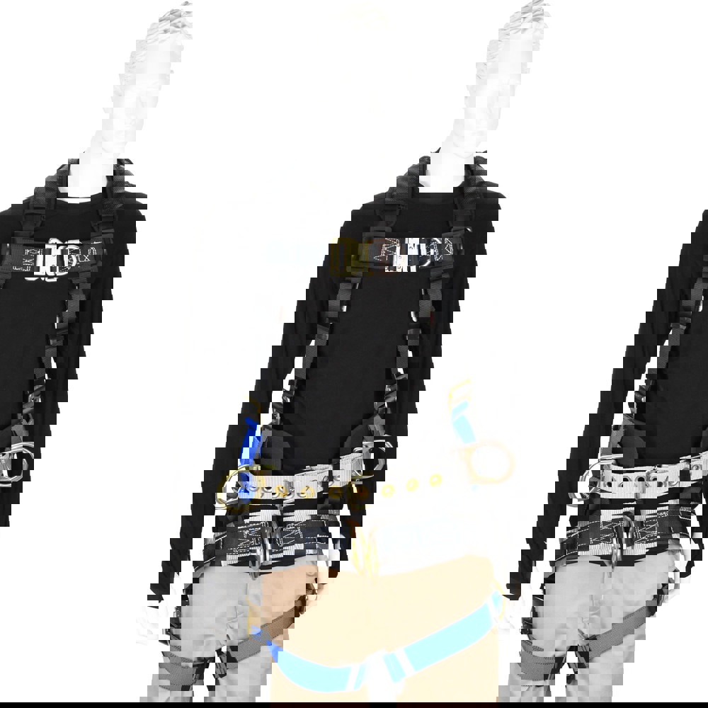 Fall Protection Harnesses: 350 Lb, Tower Climbers Style, Size Universal, Polyester