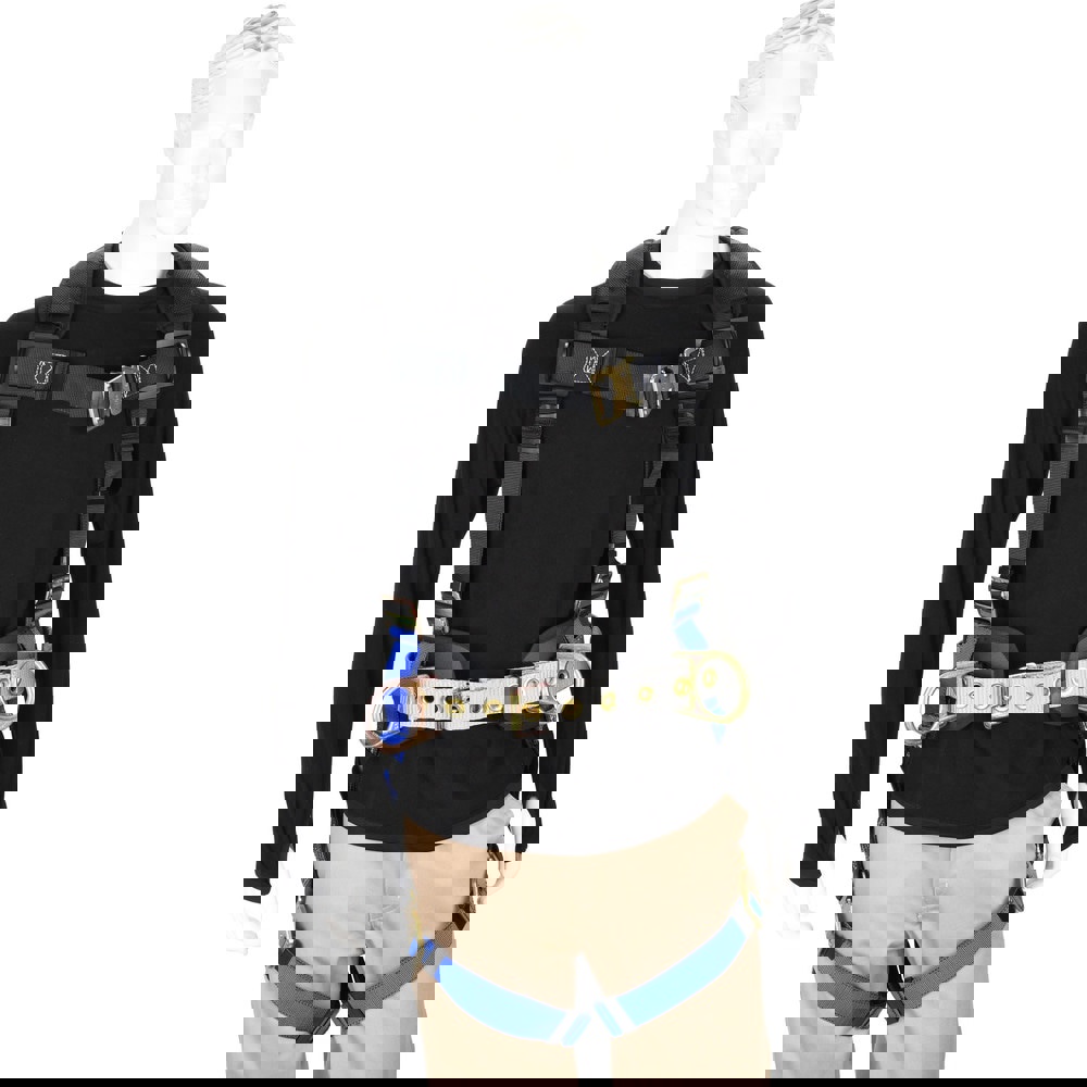 Fall Protection Harnesses: 350 Lb, Construction Style, Size Universal, Polyester