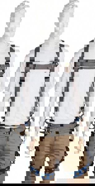 Fall Protection Harnesses: 350 Lb, Construction Style, Size Universal, Polyester