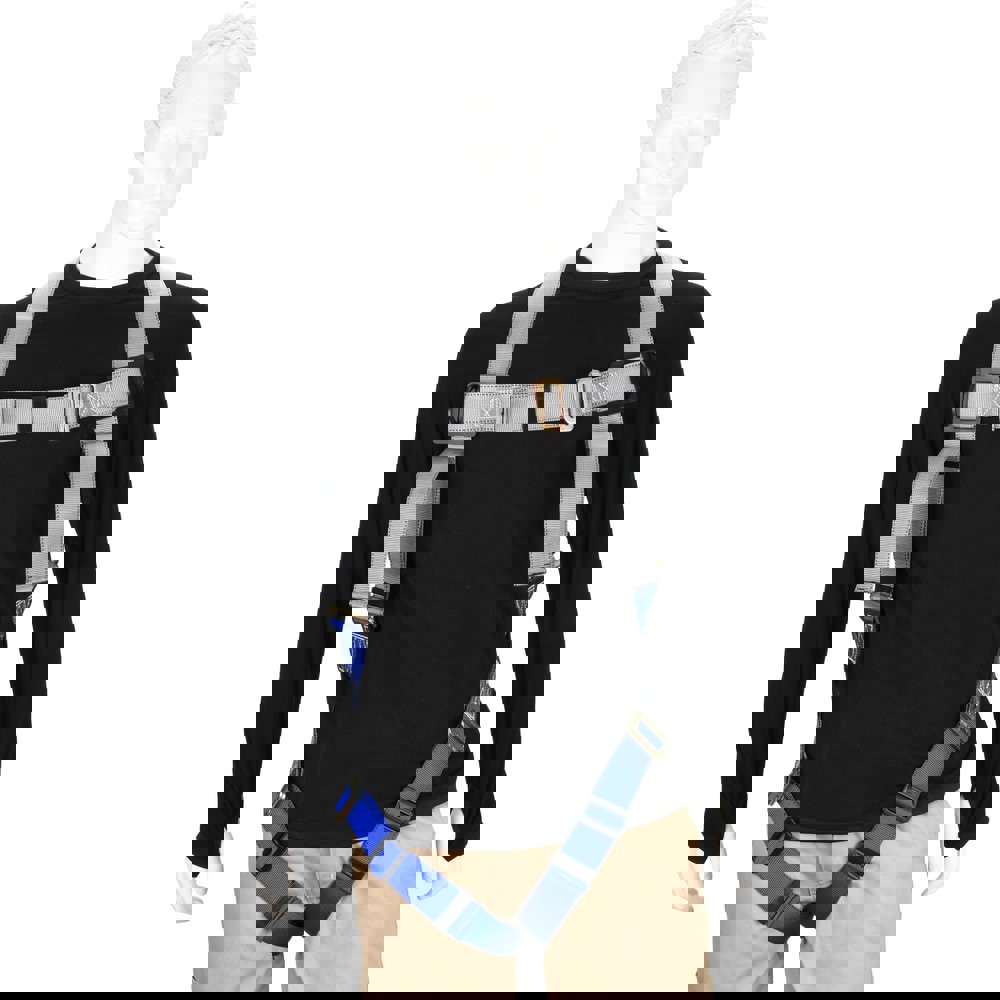 Fall Protection Harnesses: 350 Lb, Premium Quick Connect Style, Size X-Large, Polyester