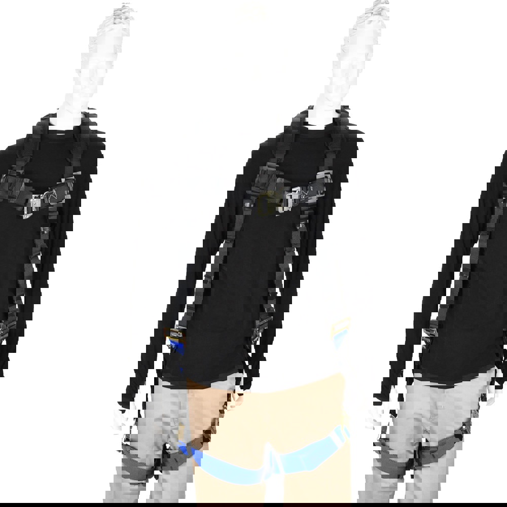 Fall Protection Harnesses: 350 Lb, Padded Quick Connect Style, Size 2X-Large, Polyester