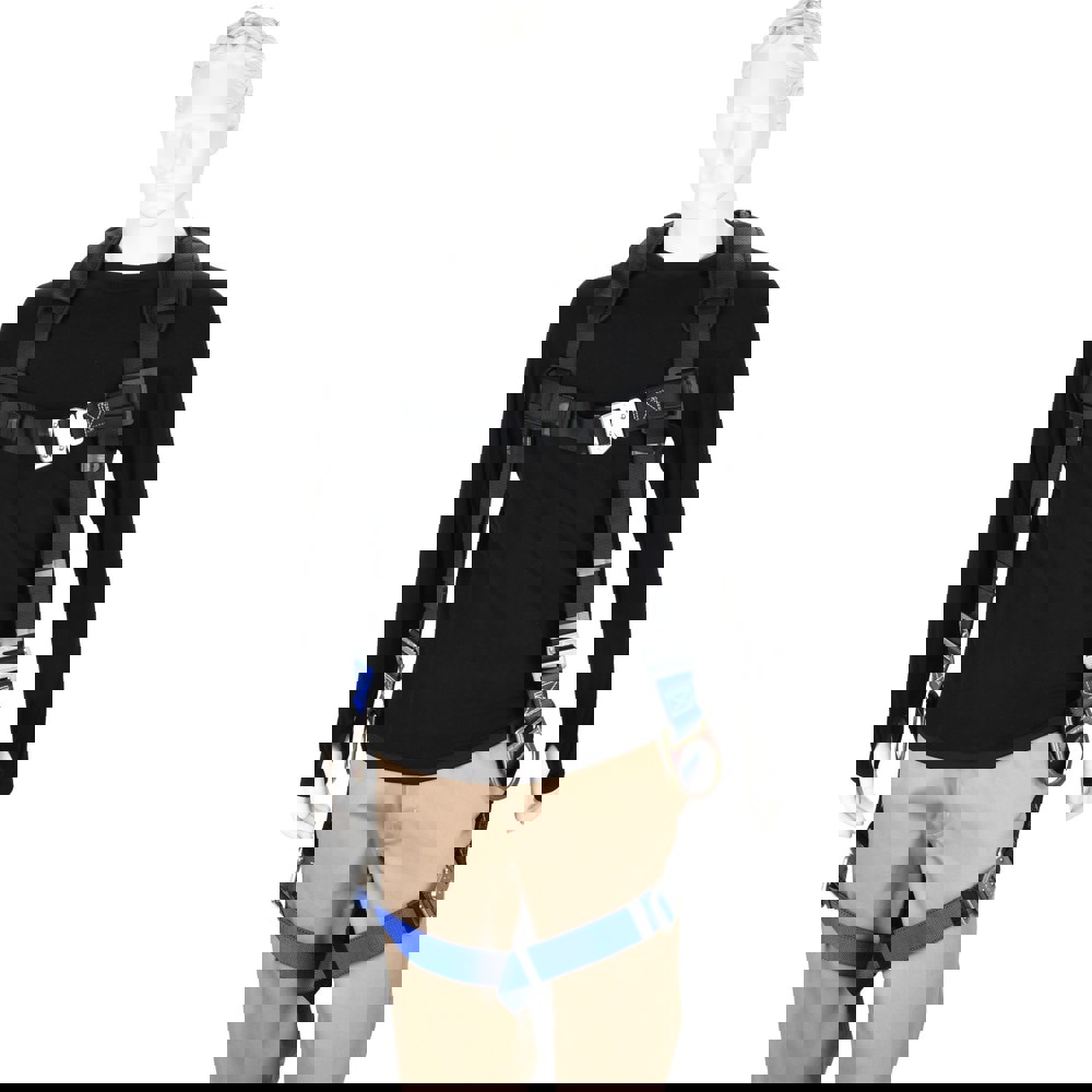 Fall Protection Harnesses: 350 Lb, Padded Back and Side D-Rings Style, Size Universal, Polyester