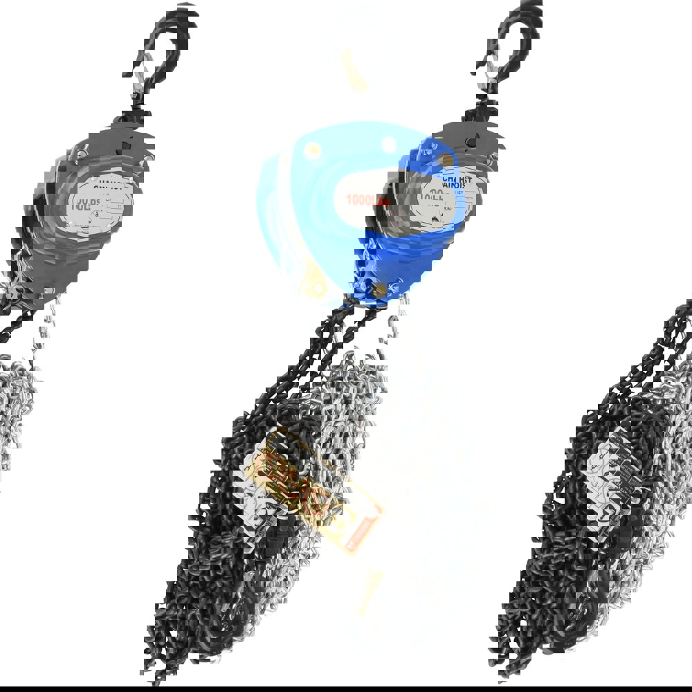 Manual Hand Chain Hoist: 1000 lb Capacity