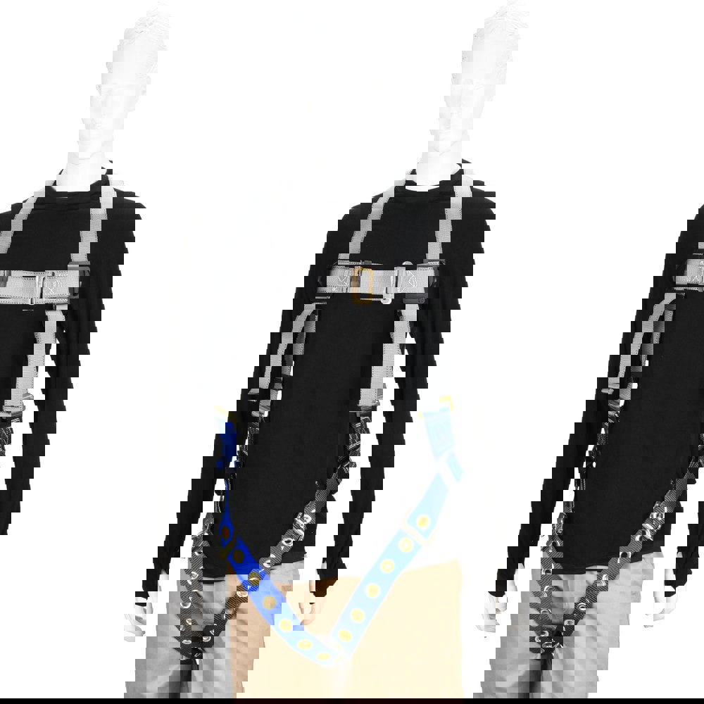 Fall Protection Harnesses: 350 Lb, Premium Tongue Buckle Style, Size X-Large, Polyester