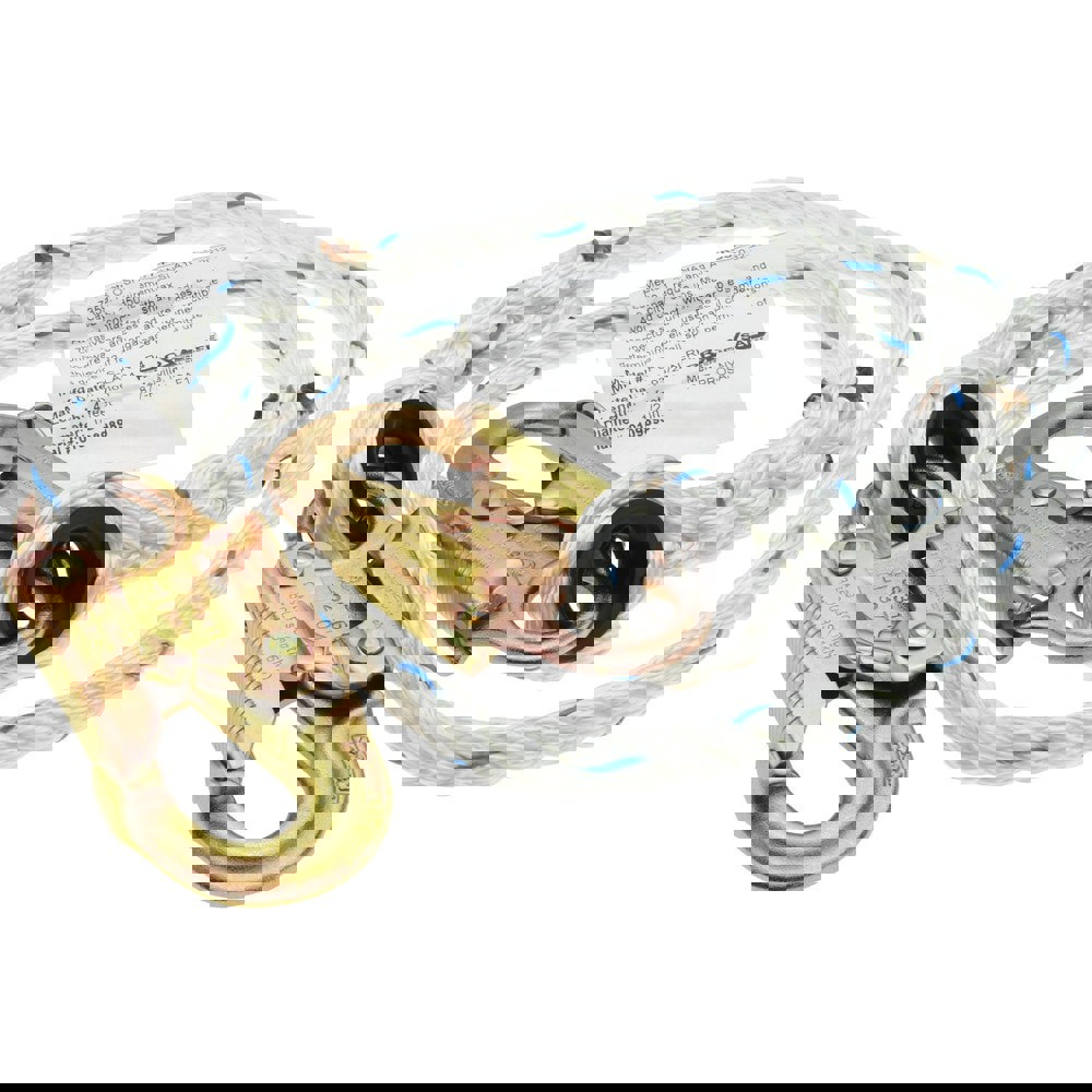 4' Long, 350 Lb Capacity, 1 Leg Locking Snap Hook Harness Lanyard