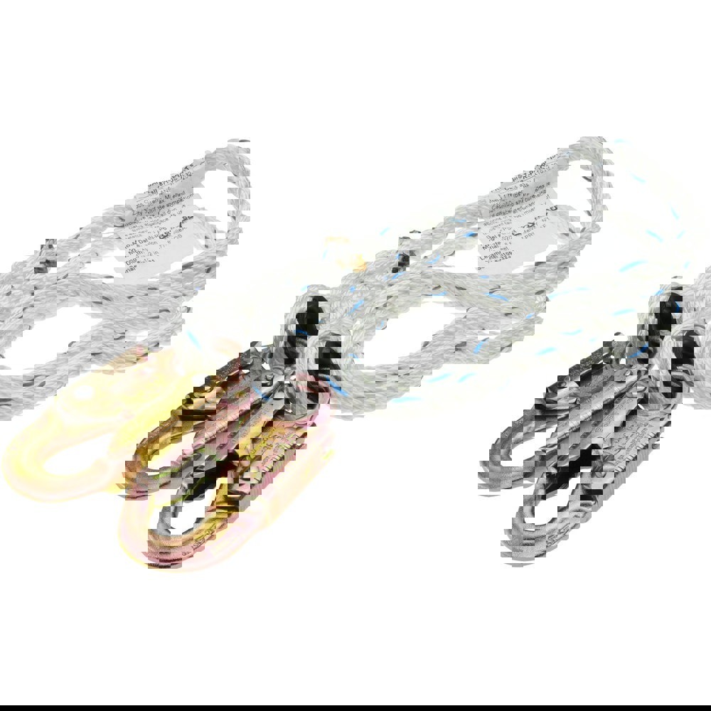 6' Long, 350 Lb Capacity, 1 Leg Locking Snap Hook Harness Lanyard