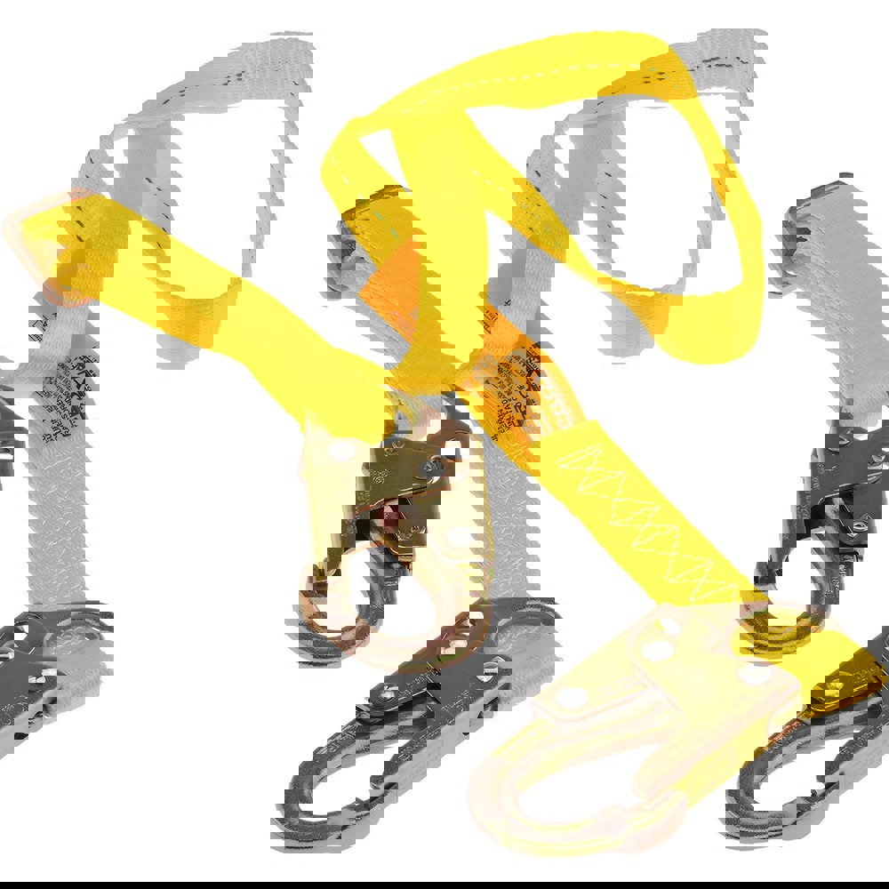 6' Long, 350 Lb Capacity, 1 Leg Locking Snap Hook Harness Lanyard