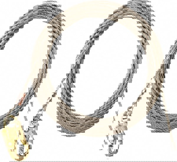 100' Long, 350 Lb Capacity, 1 Leg Locking Snap Hook Harness Lifeline