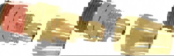 1/4 NPT, Brass Reusable Hose Male Swivel Fitting