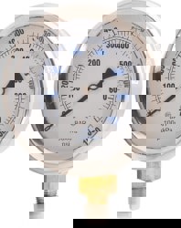 0 - 15,000 psi Liquid-Filled Hydraulic Pressure Gauge