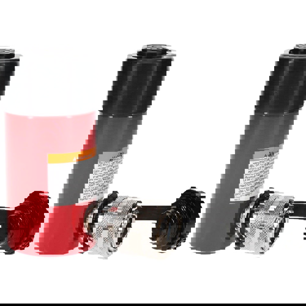 Portable Hydraulic Cylinder: Single Acting, 4.5 cu in Oil Capacity