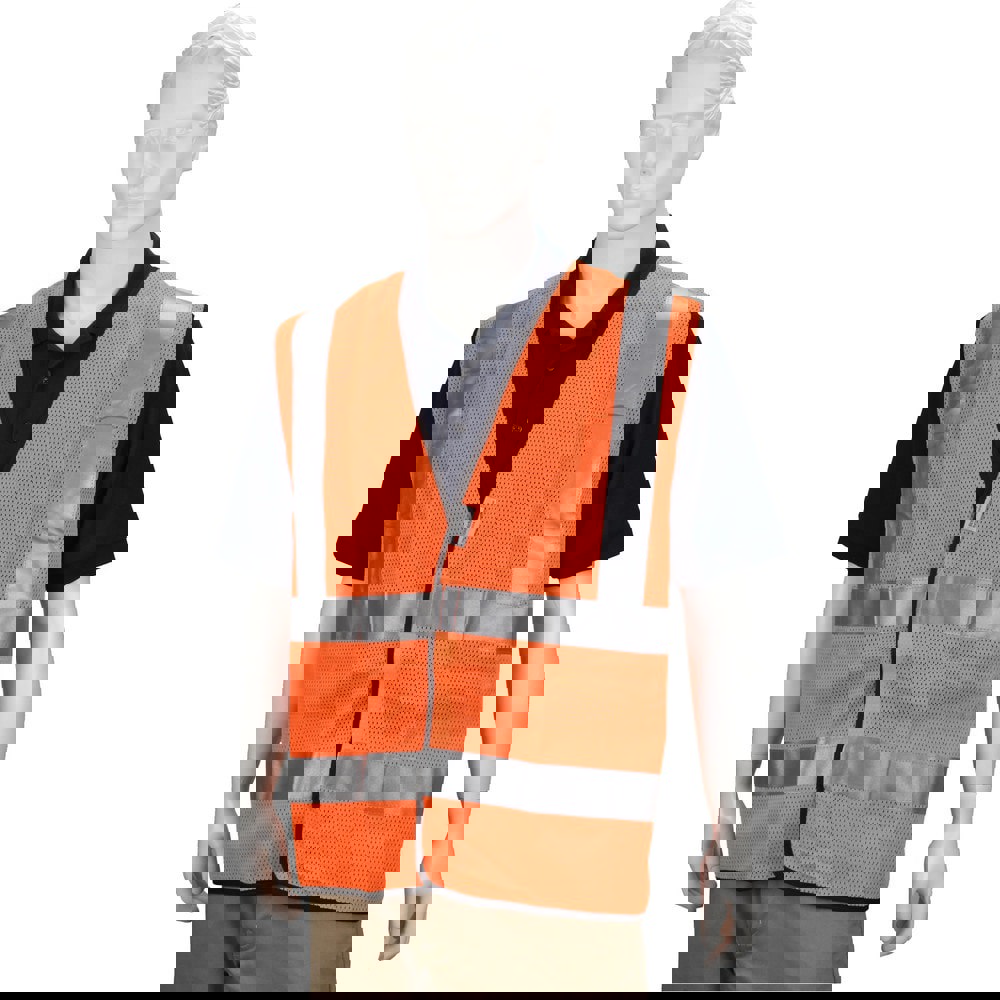 High Visibility Vest: 2X-Large, General Purpose Vest, ANSI Class 2