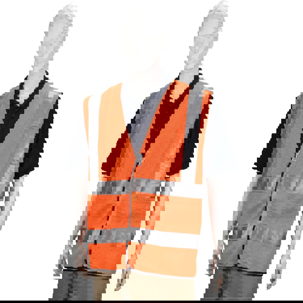 High Visibility Vest: X-Large, General Purpose Vest, ANSI Class 2