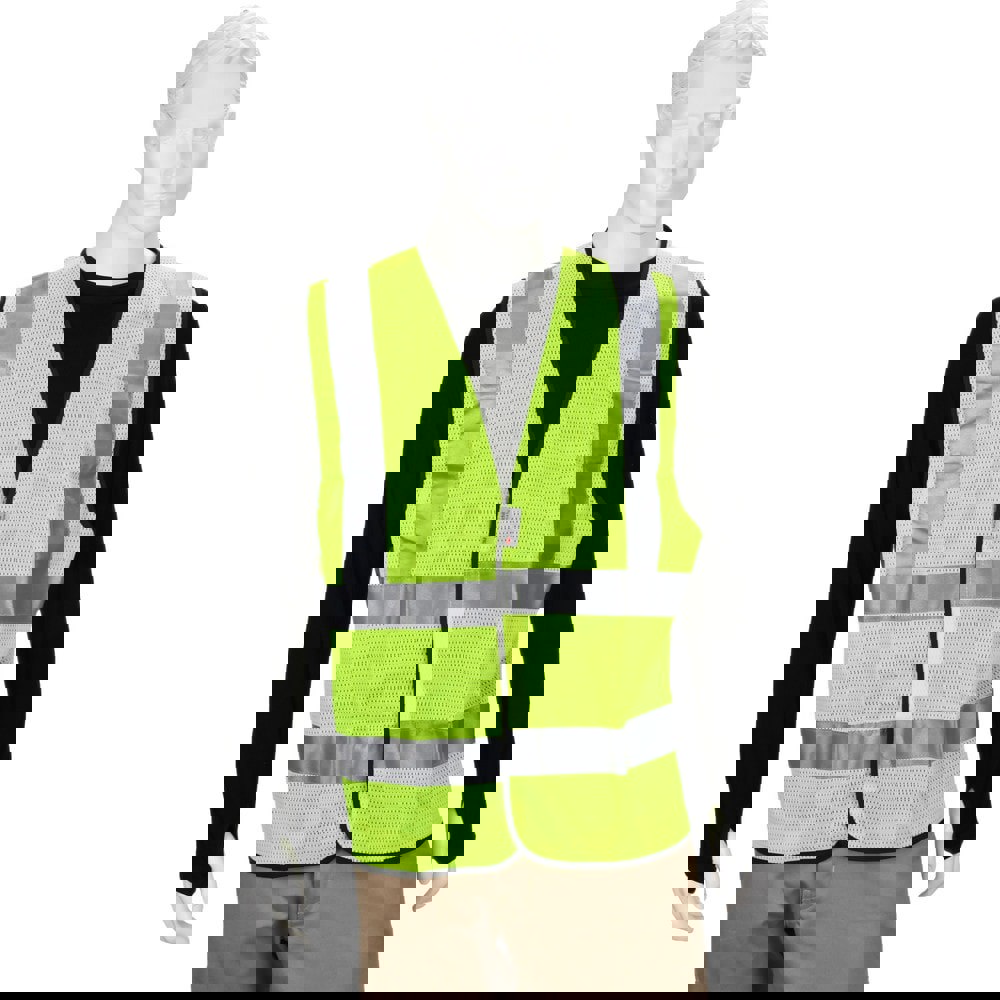 High Visibility Vest: 3X-Large, General Purpose Vest, ANSI Class 2