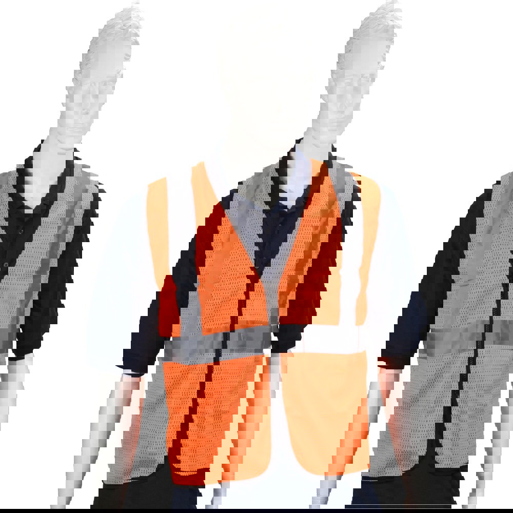High Visibility Vest: 2X-Large & 3X-Large, General Purpose Vest, ANSI Class 2