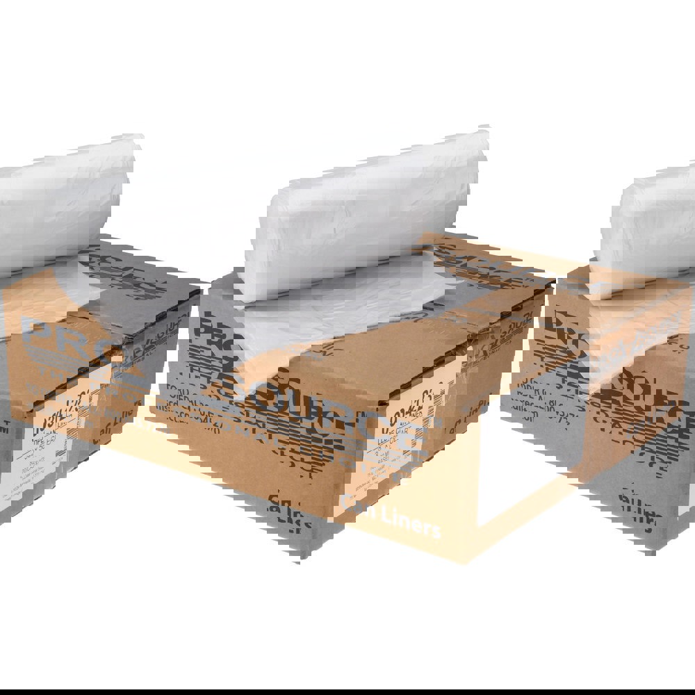 Household Trash Bags: 60 gal, 0.8 mil, 100 Pack