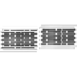 30 x 8 in. Residential 1-way Return Grille White Steel