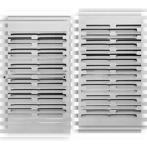 12 x 10 in. Residential Return Grille White Steel