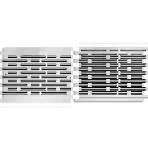 24 x 10 in. Residential Return Grille White Steel