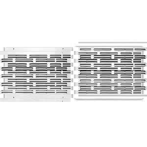 30 x 10 in. Residential Return Grille White Steel