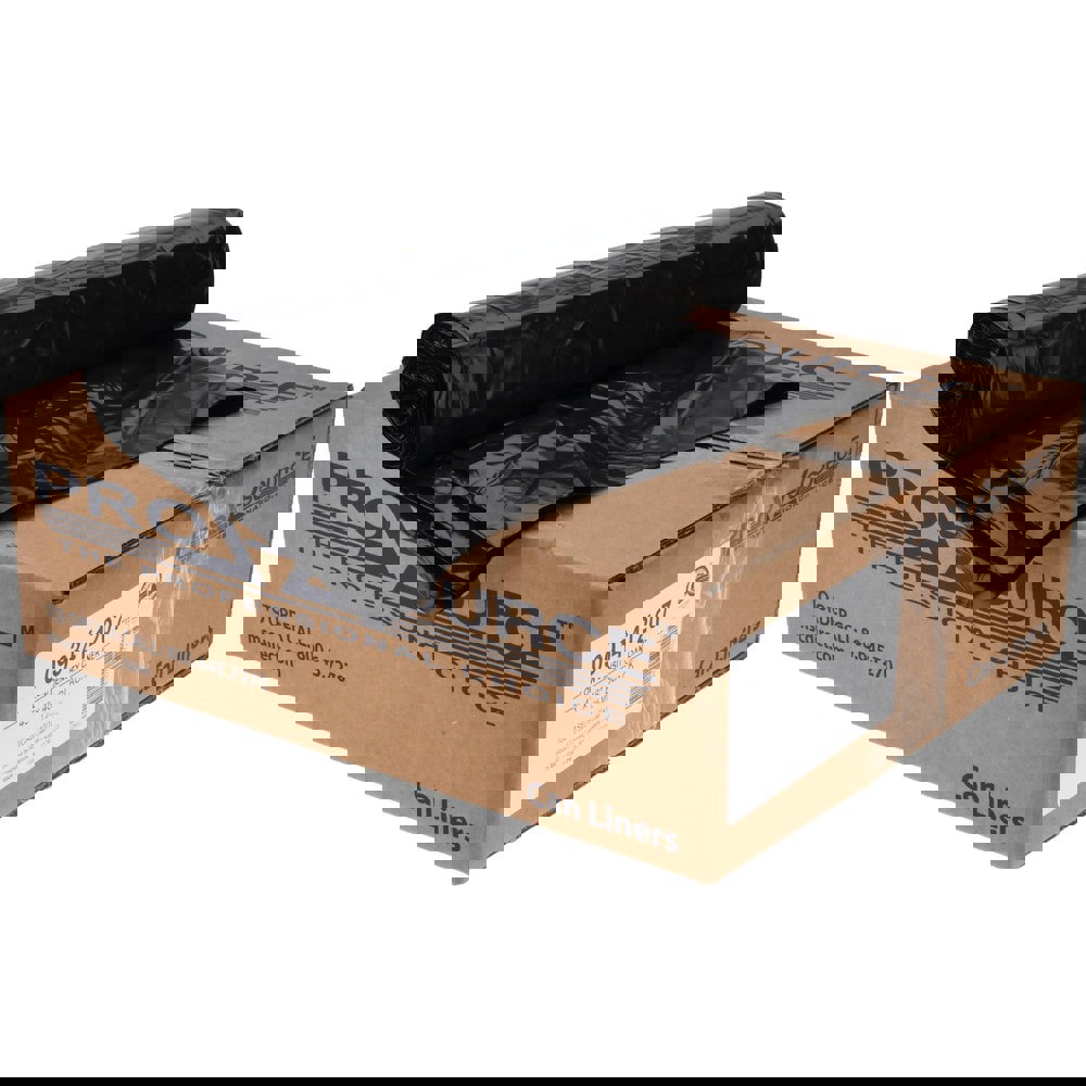 Trash Bags: 56 gal, 1.25 mil, 100 Pack