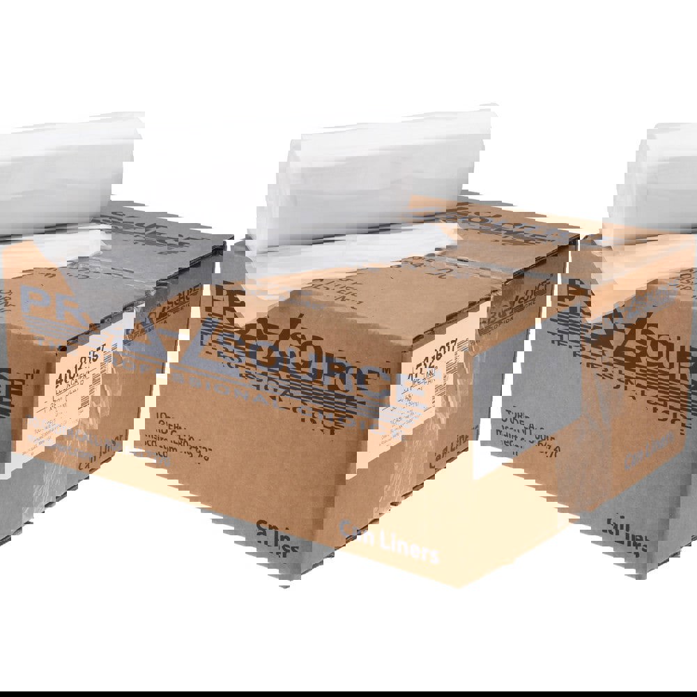 Trash Bags: 55 gal, 1.5 mil, 100 Pack