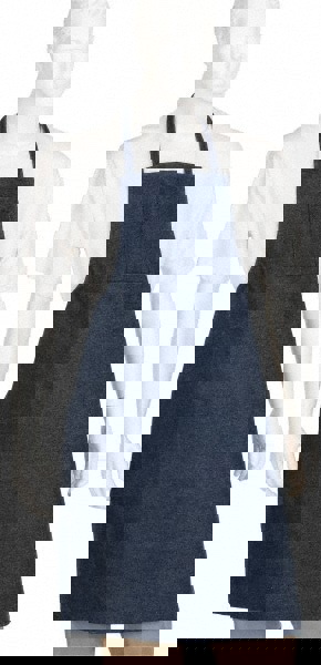 Disposable Bib Apron: Denim Blue