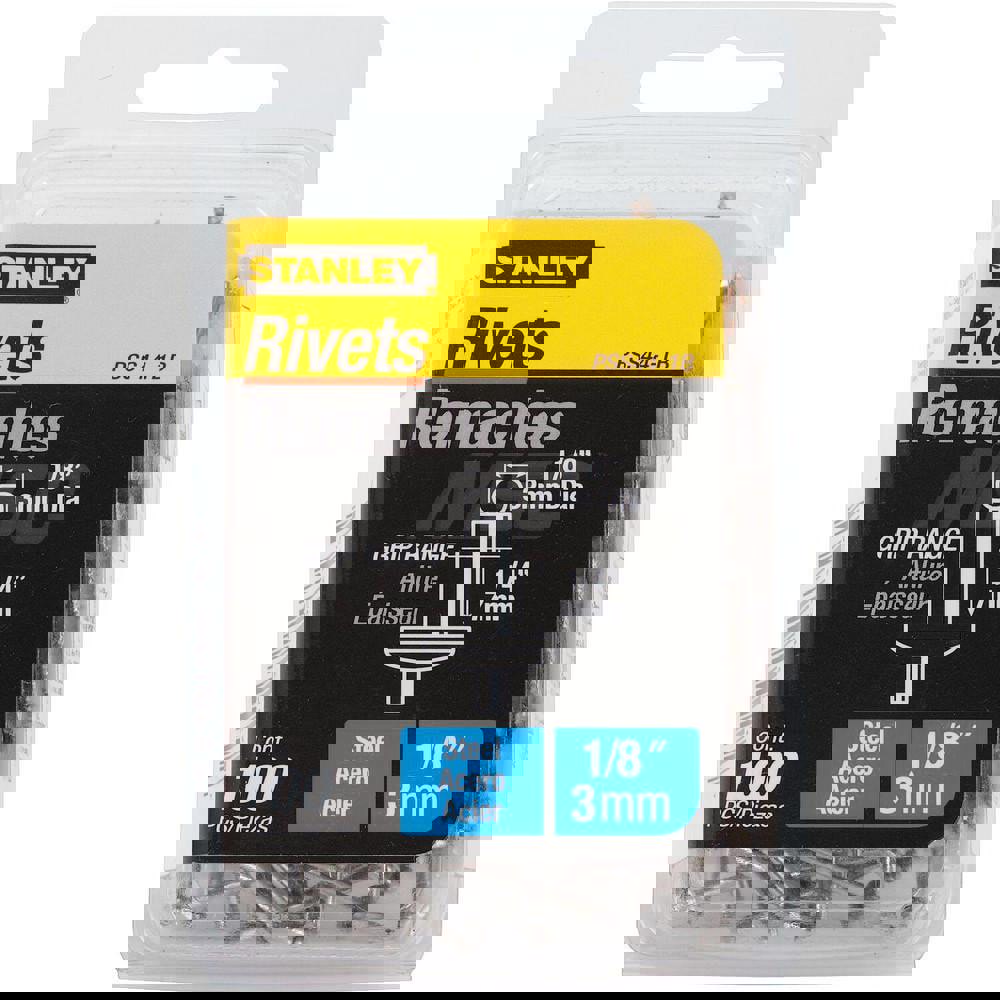 Color Coded Blind Rivet: Steel Body, Steel Mandrel