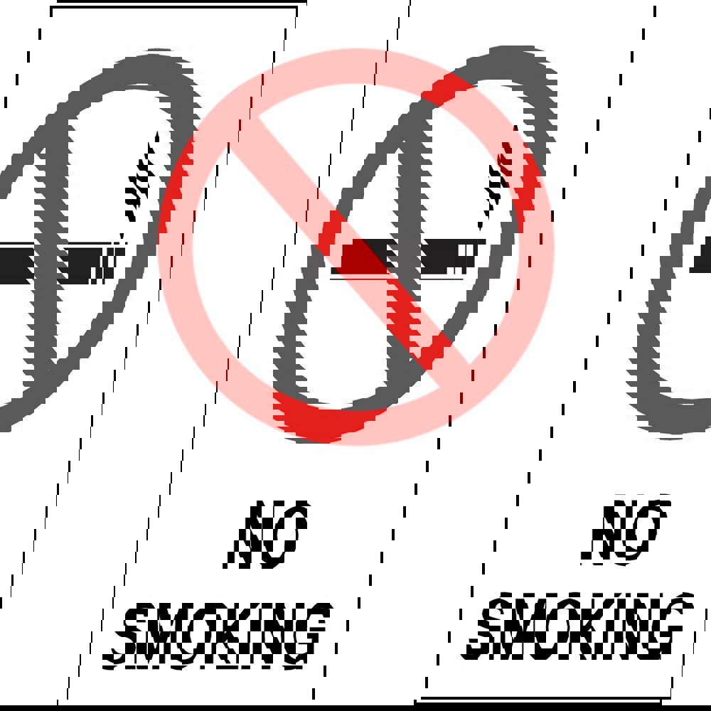 Safety Signs; Family: Safety Sign ; Sign Type: Exit; Facility; Security & Admittance; Fire; Visitor; Workplace ; Sign Header: No Smoking ; Message/Graphic: Message & Graphic ; Graphic Type: Circle with Slash; No Smoking ; Reflectivity: Non-Reflective