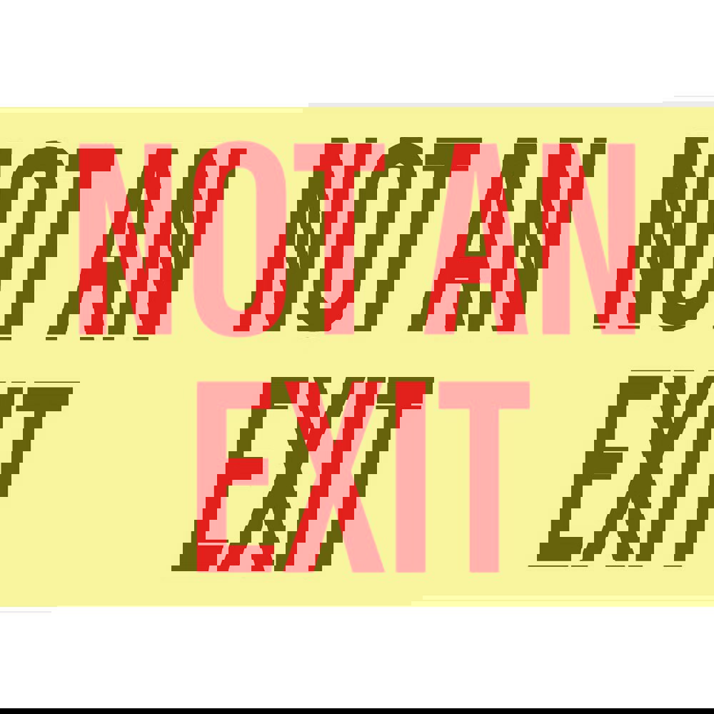 Safety Signs; Family: Fire & Exit Sign ; Sign Type: Exit; Facility; Security & Admittance; Fire; Visitor; Workplace ; Sign Header: None ; Message/Graphic: Message Only ; Graphic Type: Message Only ; Reflectivity: Non-Reflective