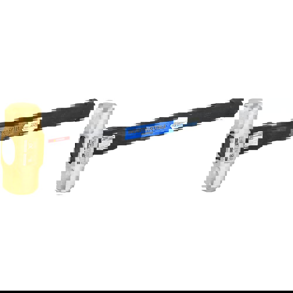 Non-Sparking Hammers; Tool Type: Brass Hammer; Head Material: Brass; Handle Material: Steel; Head Weight Range: 6 - 9.9 lbs.; Overall Length Range: 21