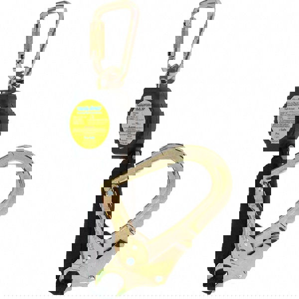 Self-Retracting Lifeline: 350 lb Capacity, Steel Carabiner