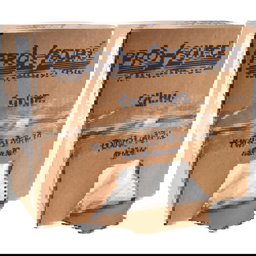 Contractor Trash Bags: 60 gal, 1.8 mil, 100 Pack