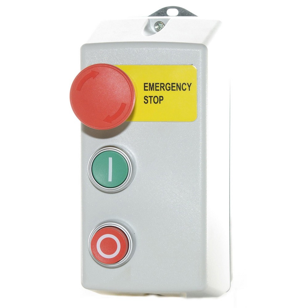 Anti-Restart Protection, Motor Starter 120 Volts, Up to 17A, Emergency Stop Button, Start, Stop
