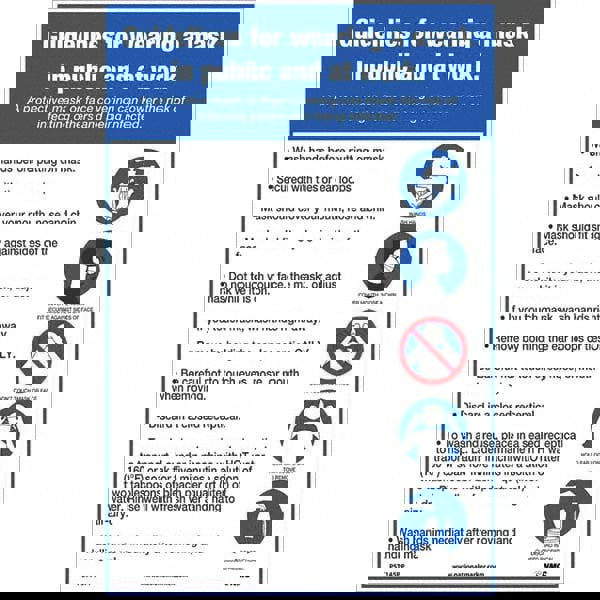 Warning & Safety Reminder Sign: Rectangl