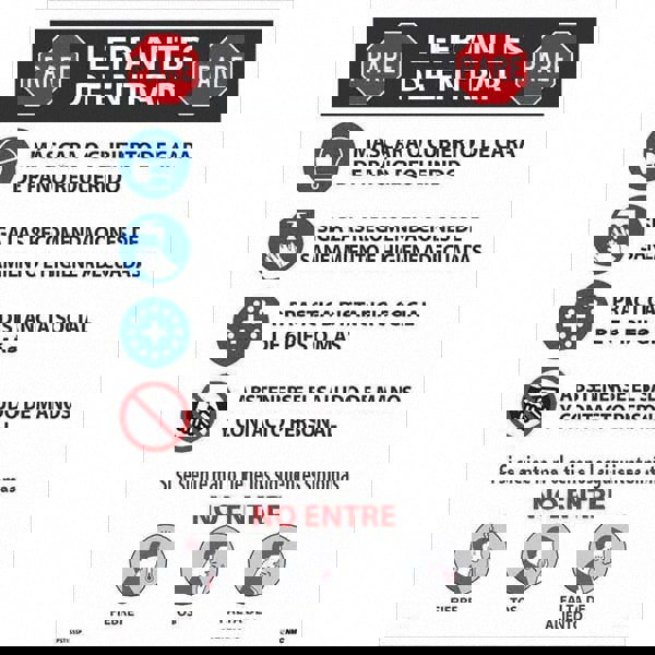 Warning & Safety Reminder Sign: Rectangl